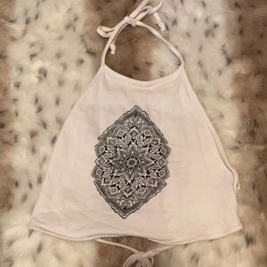 (Pacsun- LA Hearts) crop halter top